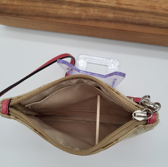 Coach Tan and Pink Wristlet - Picture 4 of 4